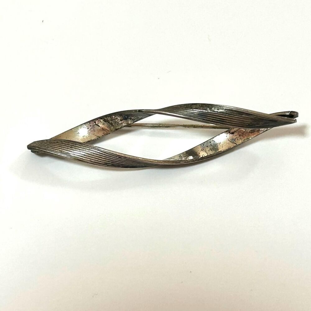 Beau Sterling Vintage Brooch - Sterling Silver